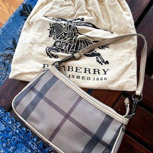 BURBERRY, Smoked Check Aston Bag